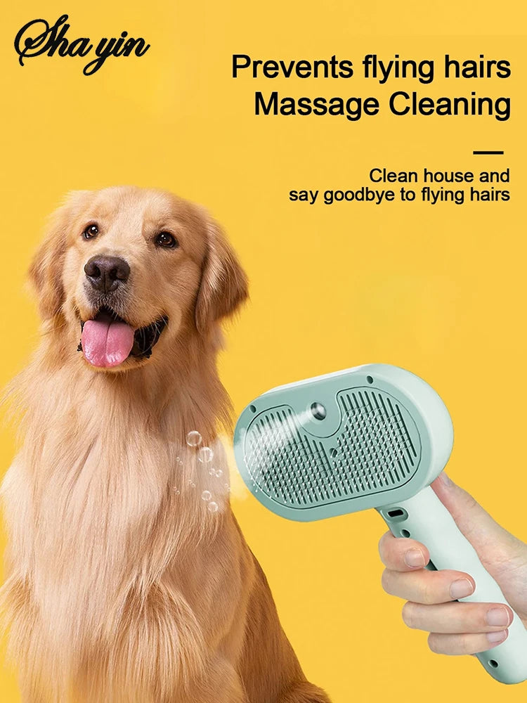Steam Spray Dog Grooming Brush Unique Steam Brush For Dogs Luxury Grooming Brush Dog Steam Brush C