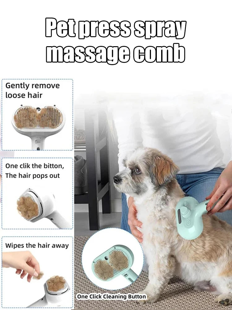 Steam Spray Dog Grooming Brush Unique Steam Brush For Dogs Luxury Grooming Brush Dog Steam Brush C