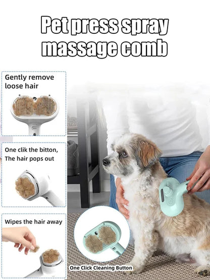 Steam Spray Dog Grooming Brush Unique Steam Brush For Dogs Luxury Grooming Brush Dog Steam Brush C