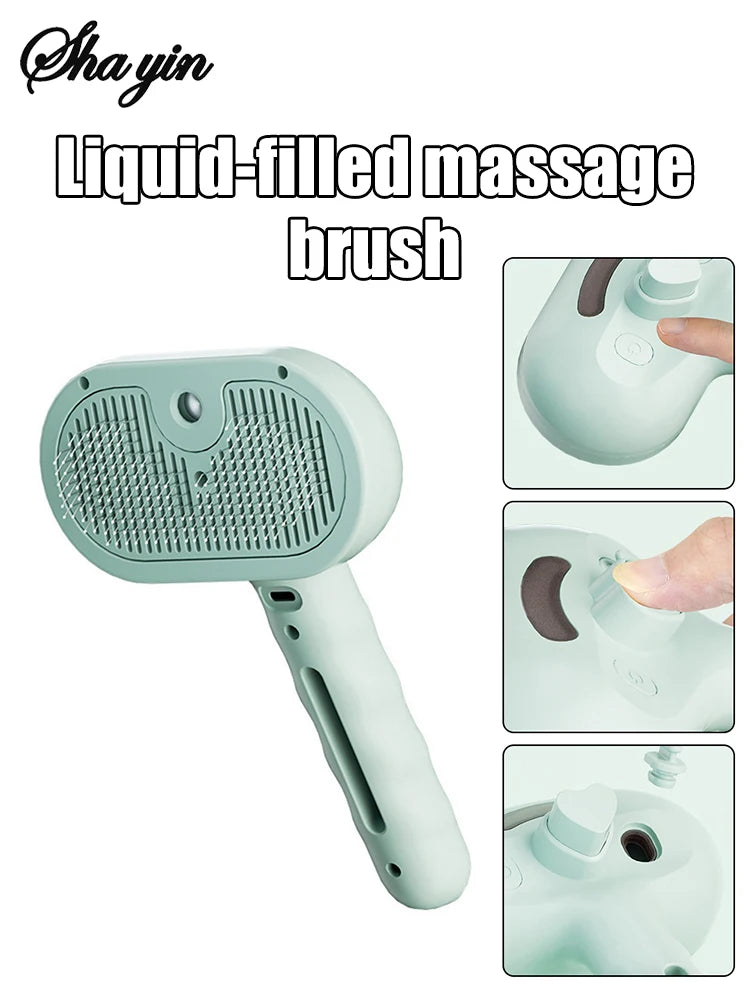 Steam Spray Dog Grooming Brush Unique Steam Brush For Dogs Luxury Grooming Brush Dog Steam Brush C