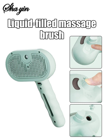 Steam Spray Dog Grooming Brush Unique Steam Brush For Dogs Luxury Grooming Brush Dog Steam Brush C